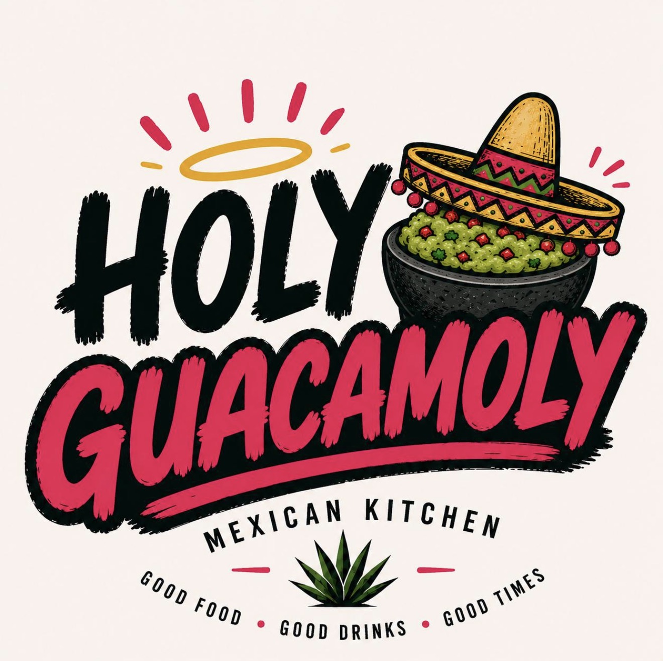 Holy Guacamoly Mexican Kitchen original logo